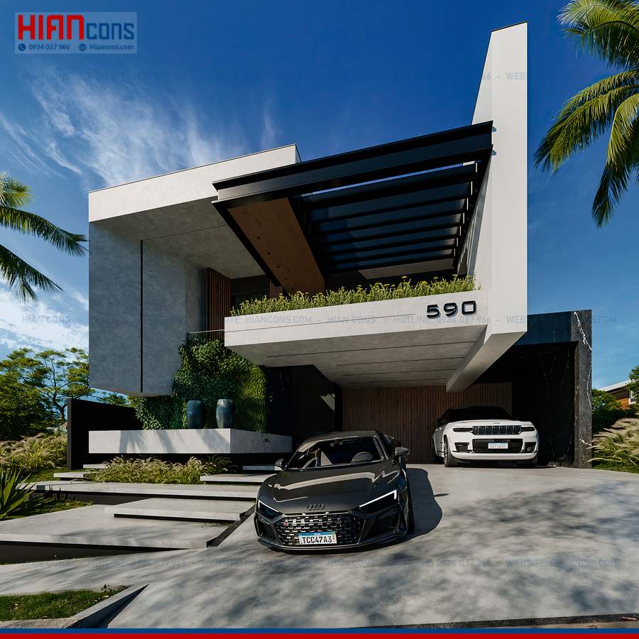 Thi Công Biệt Thự Hiện Đại Diện Tích 150M2