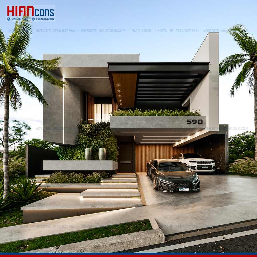 Thi Công Biệt Thự Hiện Đại Diện Tích 150M2