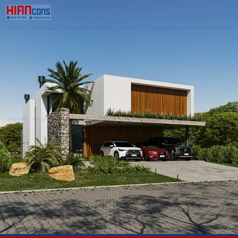 Thi Công Biệt Thự Hiện Đại Diện Tích 300M2