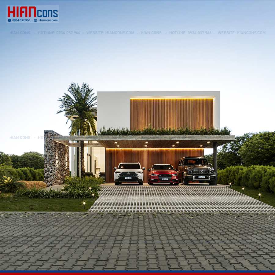 Thi Công Biệt Thự Hiện Đại Diện Tích 300M2