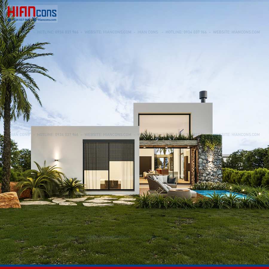 Thi Công Biệt Thự Hiện Đại Diện Tích 300M2