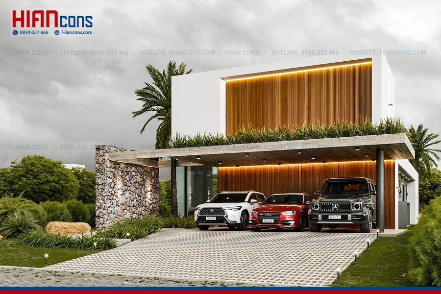 Thi Công Biệt Thự Hiện Đại Diện Tích 300M2