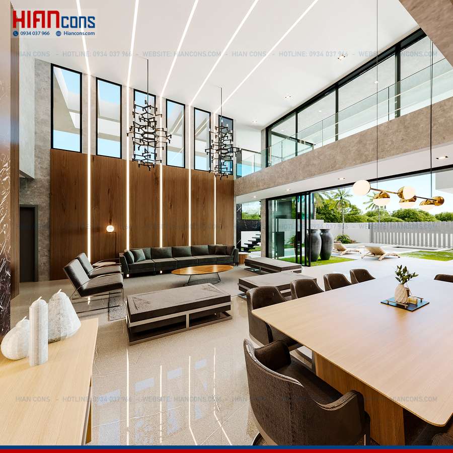 Thiết Kế Biệt Thự Hiện Đại Mặt Tiền 8M