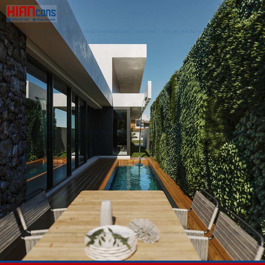 Thi Công Biệt Thự Hiện Đại Mặt Tiền 8M