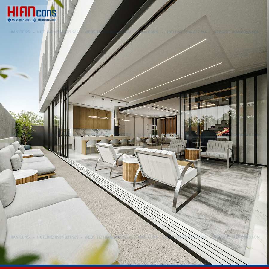 Thiết Kế Biệt Thự Hiện Đại Lô Đất Rộng