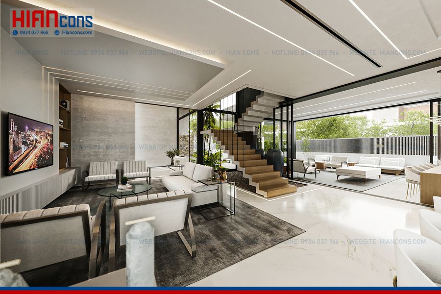 Thiết Kế Biệt Thự Hiện Đại Lô Đất Rộng