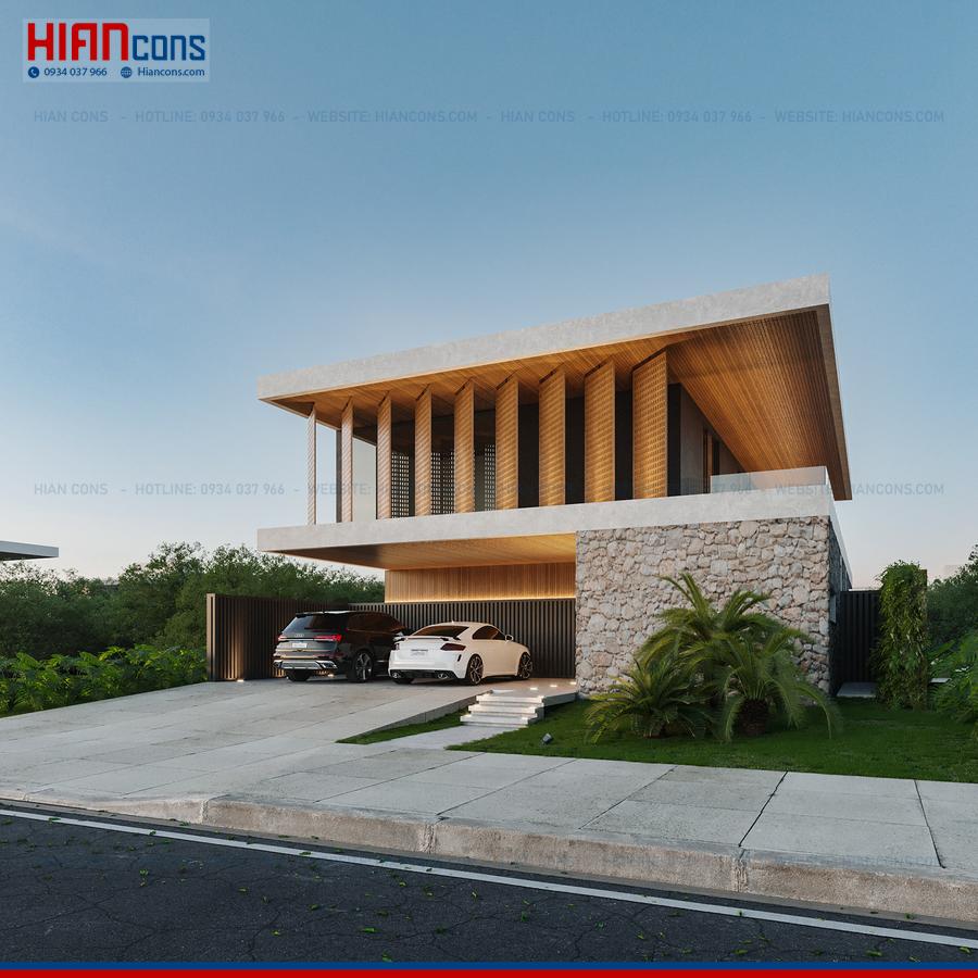 Thi Công Biệt Thự Hiện Đại Lô Đất Rộng