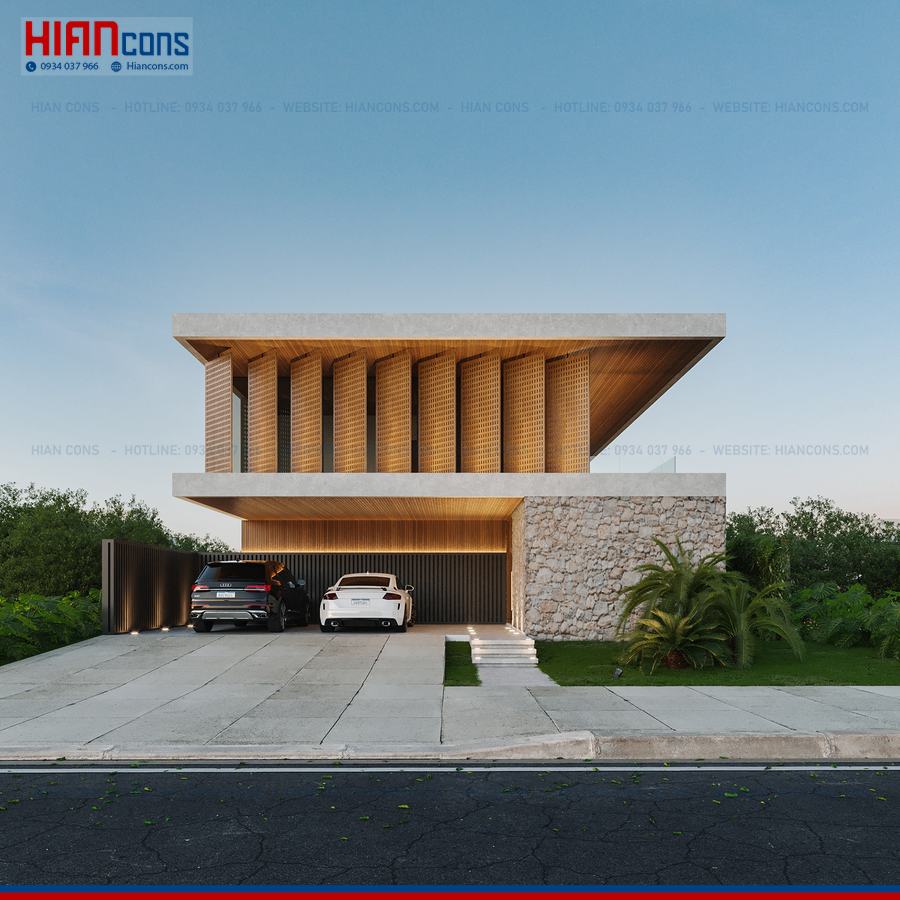 Thi Công Biệt Thự Hiện Đại Lô Đất Rộng