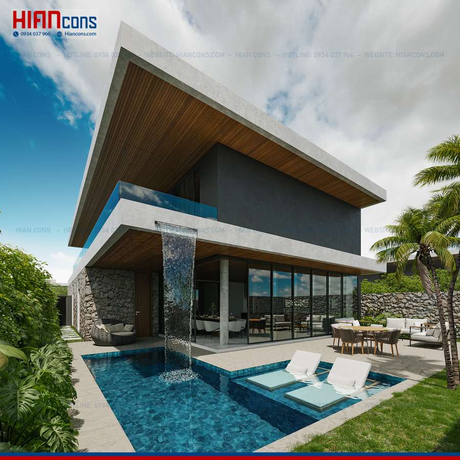 Thi Công Biệt Thự Hiện Đại Lô Đất Rộng