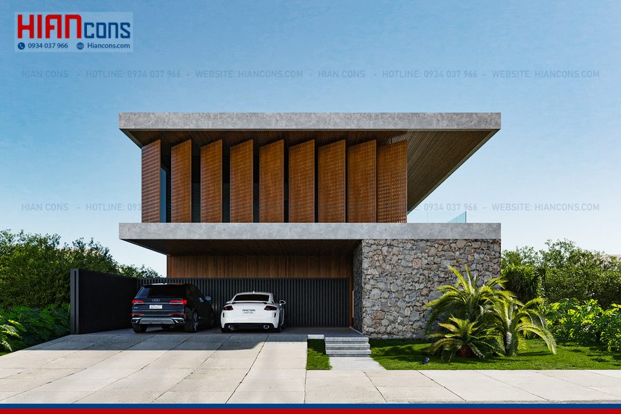 Thi Công Biệt Thự Hiện Đại Lô Đất Rộng