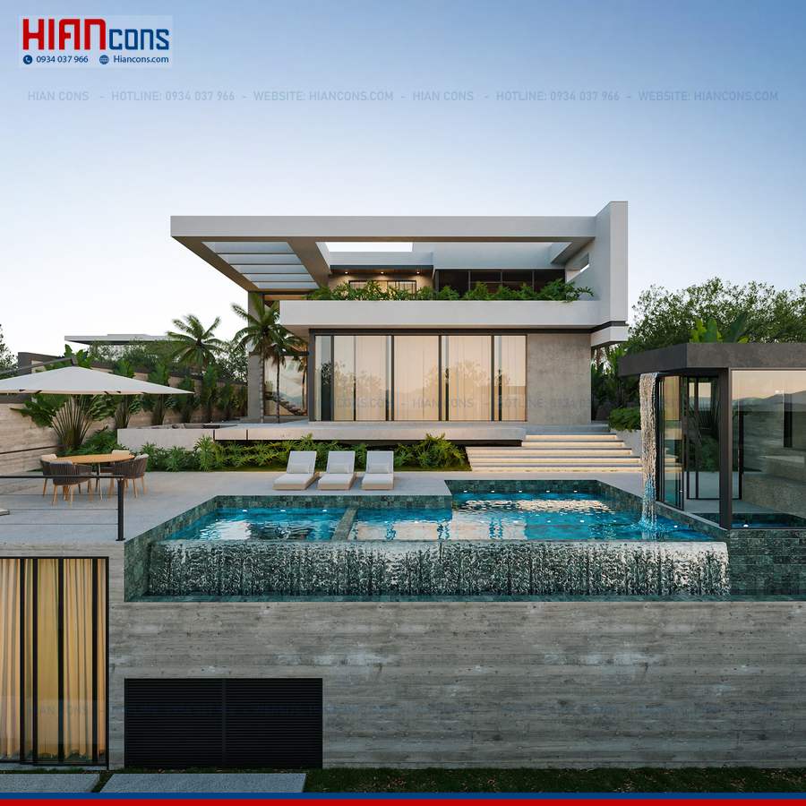 Thiết Kế Biệt Thự Hiện Đại Lô Đất Hẹp
