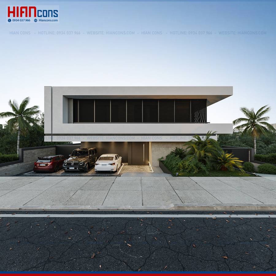Thiết Kế Biệt Thự Hiện Đại Lô Đất Hẹp