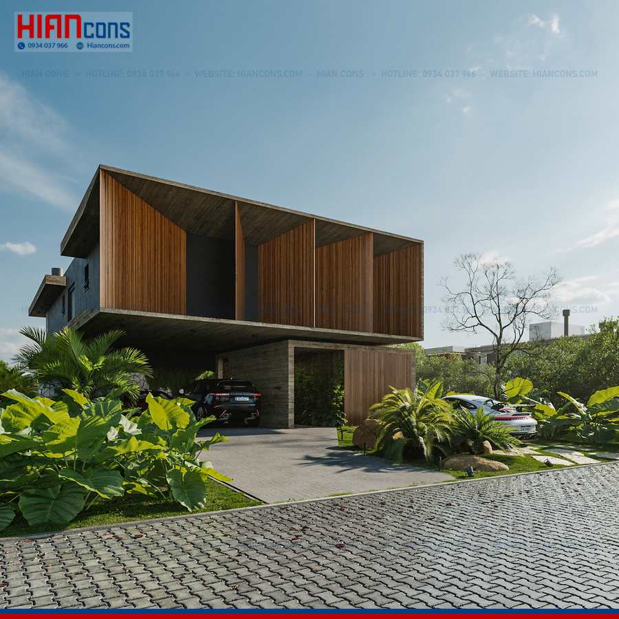 Thi Công Biệt Thự Hiện Đại Lô Đất Dài