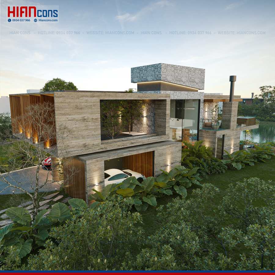 Thi Công Biệt Thự Hiện Đại Lô Đất Dài