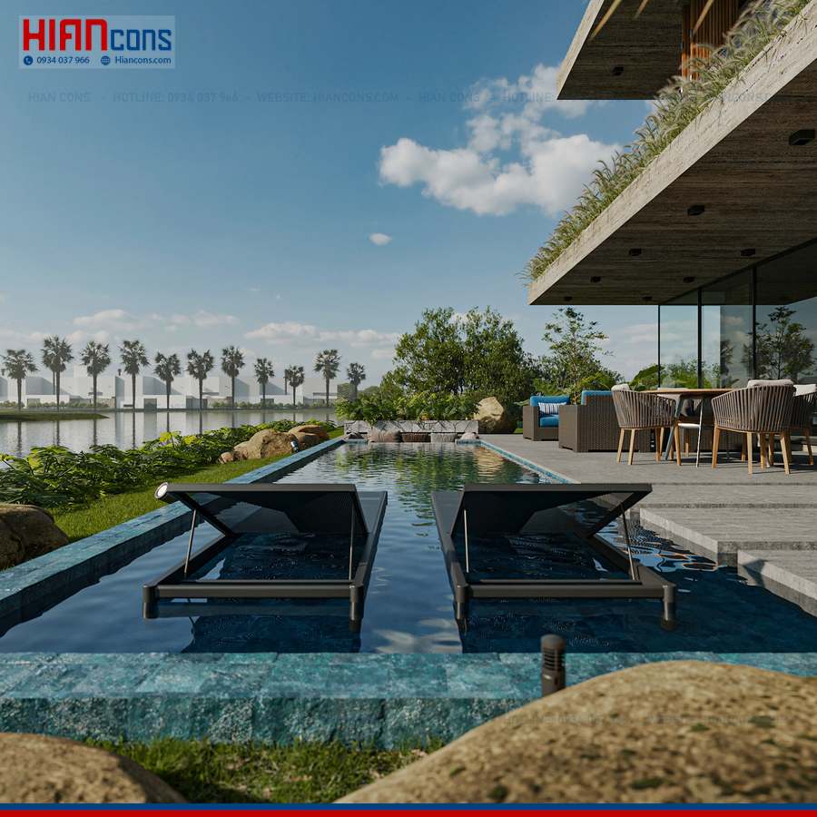 Thi Công Biệt Thự Hiện Đại Lô Đất Dài