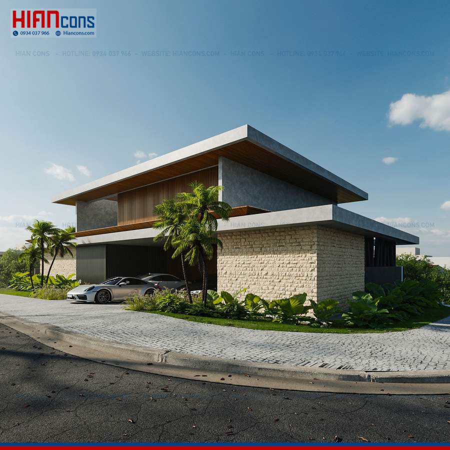 Ngoại Thất Biệt Thự Hiện Đại