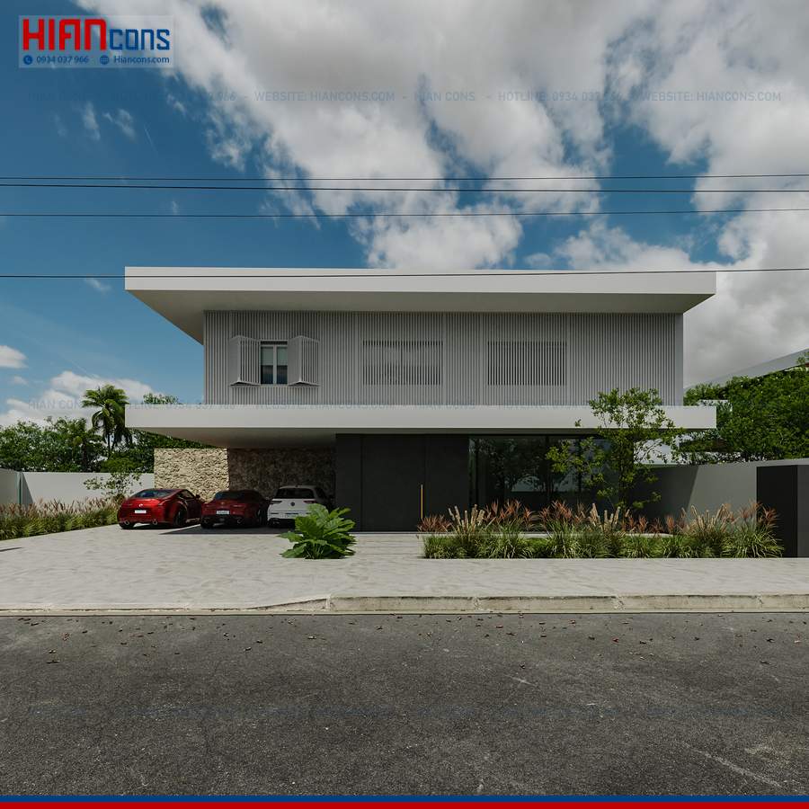 Thi Công Mặt Tiền Biệt Thự Hiện Đại