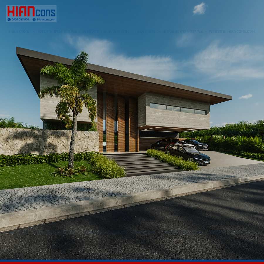 Phối Cảnh 3D Biệt Thự Hiện Đại