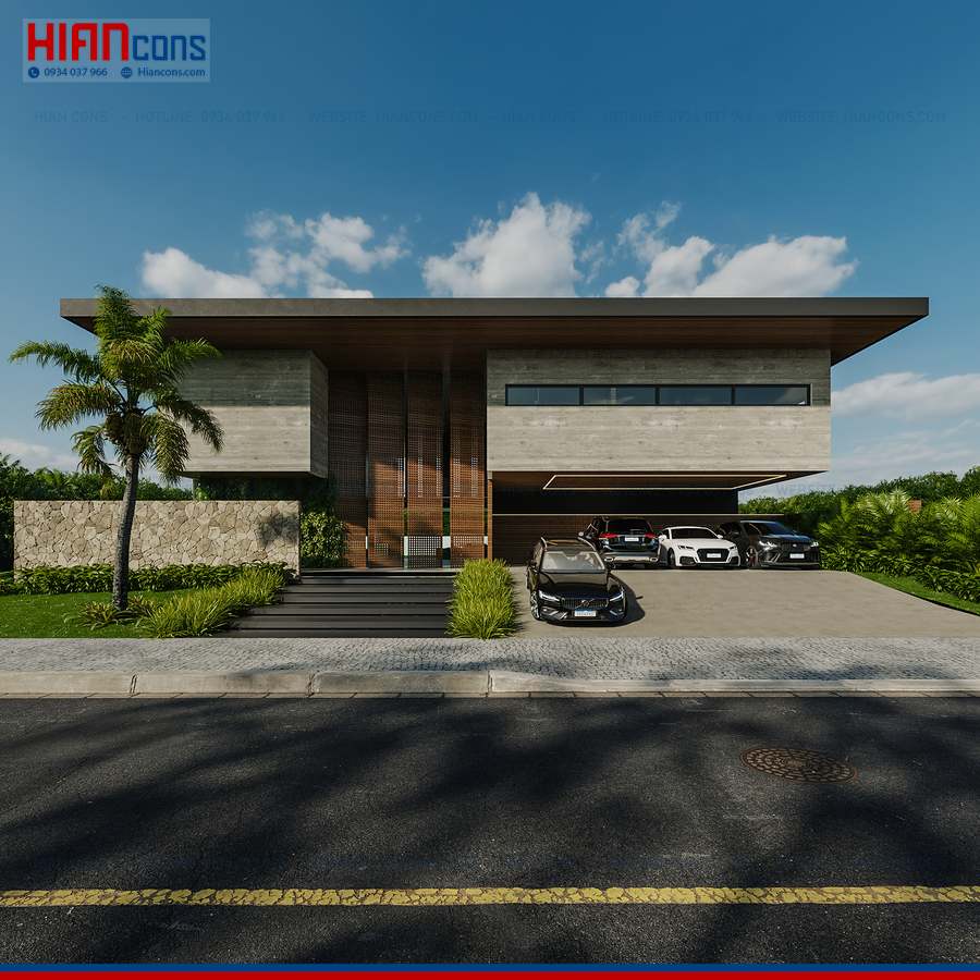 Phối Cảnh 3D Biệt Thự Hiện Đại