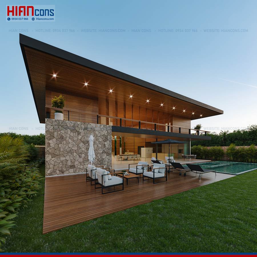 Phối Cảnh 3D Biệt Thự Hiện Đại