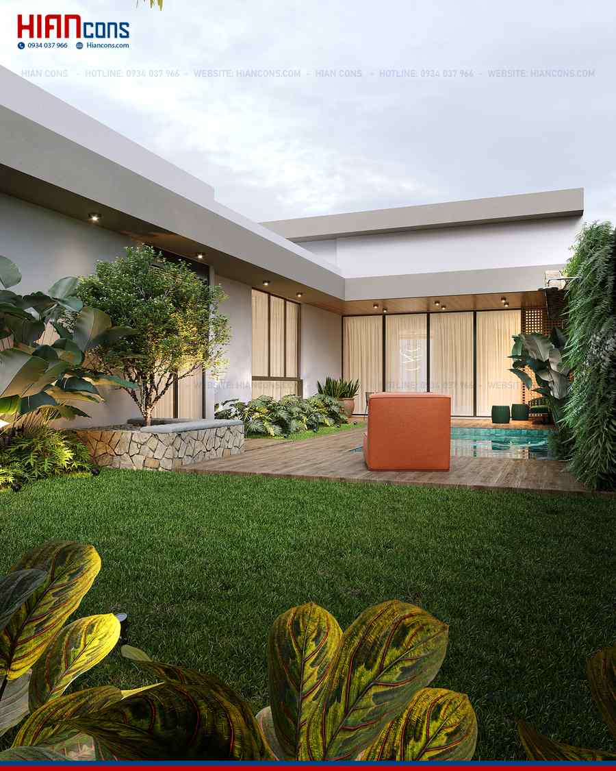 Biệt Thự Hiện Đại Tối Giản
