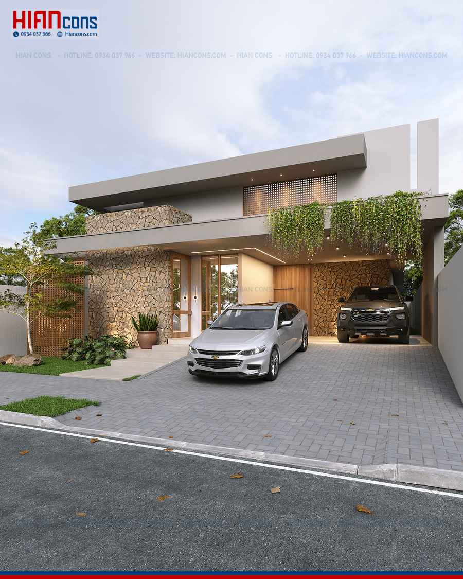 Biệt Thự Hiện Đại Tối Giản