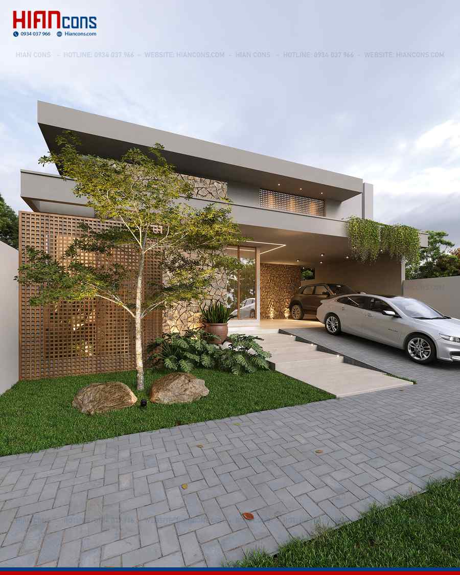 Biệt Thự Hiện Đại Tối Giản