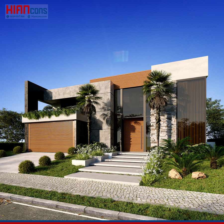 Biệt Thự Hiện Đại Xanh Mát