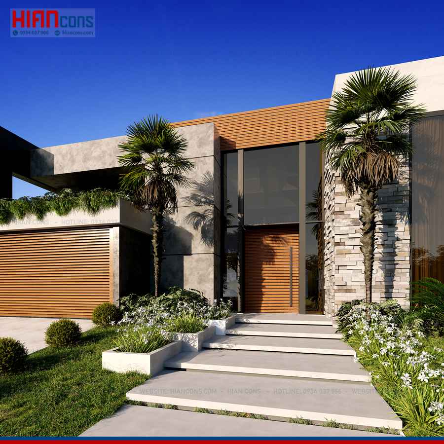 Biệt Thự Hiện Đại Xanh Mát