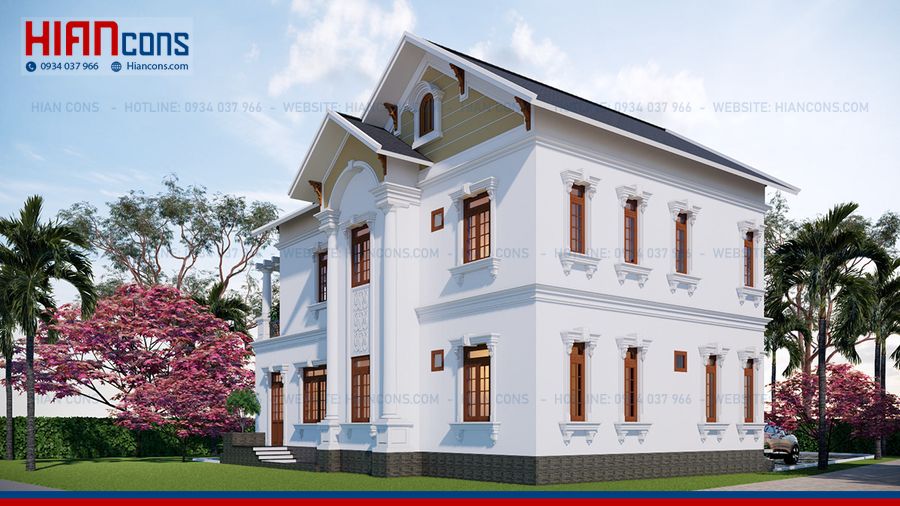Thiết Kế Nhà Biệt Thự Mái Thái