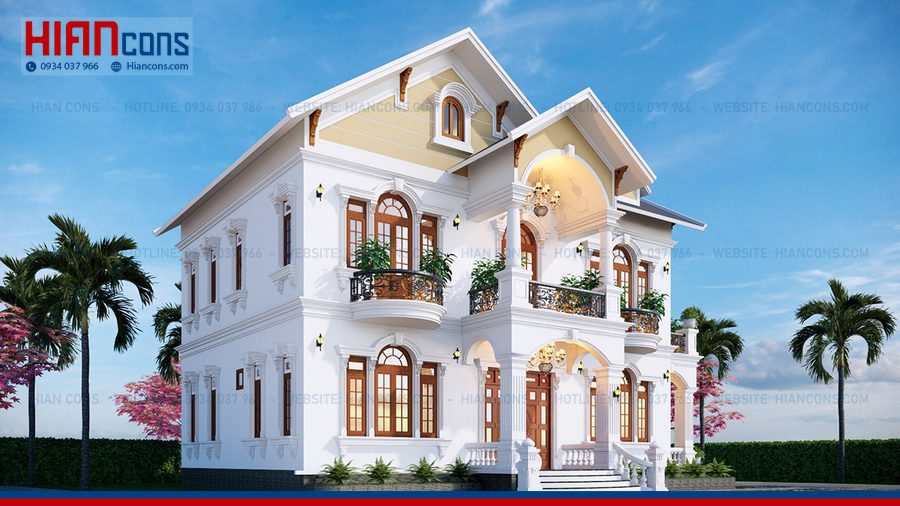 Thiết Kế Nhà Biệt Thự Mái Thái