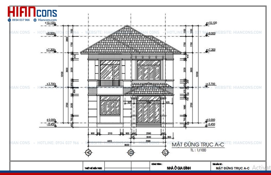 Giá Xây Biệt Thự Mái Thái