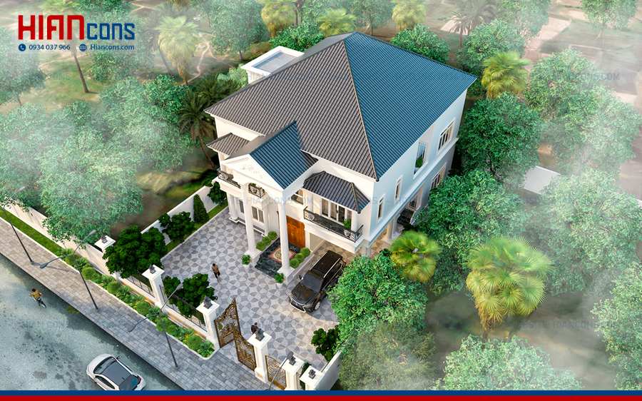 Giá Thi Công Biệt Thự Mái Thái