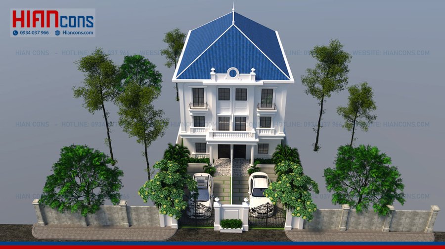 Thiết Kế Thi Công Biệt Thự Mái Thái