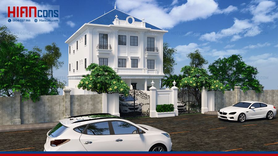 Thiết Kế Thi Công Biệt Thự Mái Thái