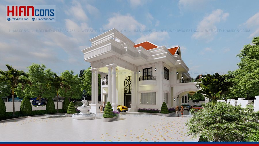 Thiết Kế Thi Công Biệt Thự Mái Thái