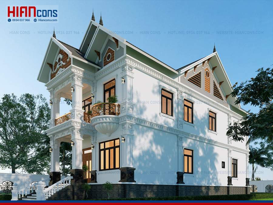 Làm Biệt Thự Mái Thái Trọn Gói