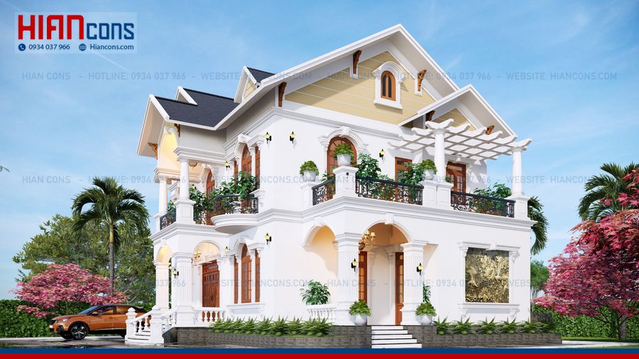 Biệt Thự Mái Thái 3 Tầng