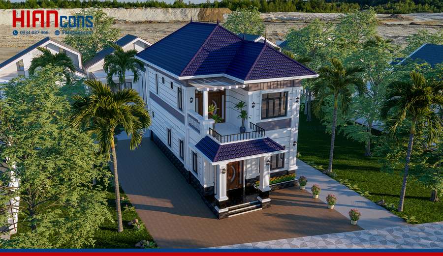 Biệt Thự Mái Thái 3 Tầng