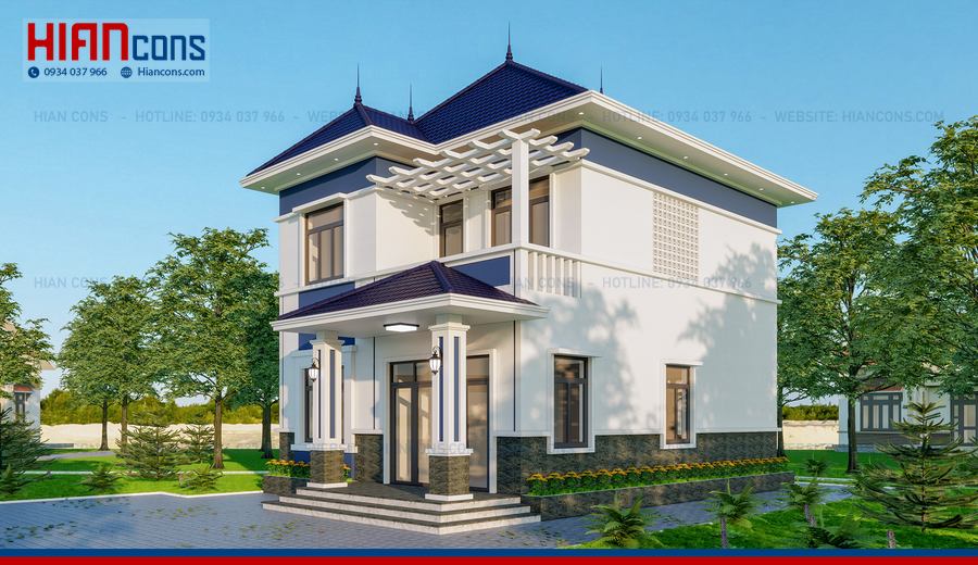 Thiết Kế Biệt Thự Mái Thái 1 Tầng