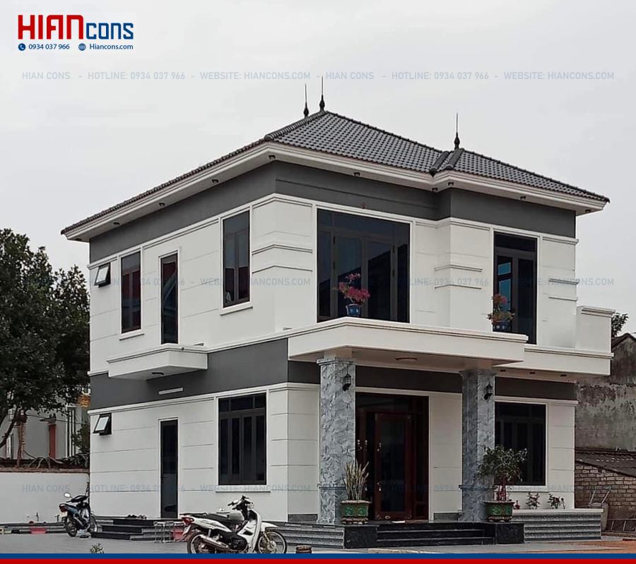Thiết Kế Biệt Thự Mái Thái 2 Tầng