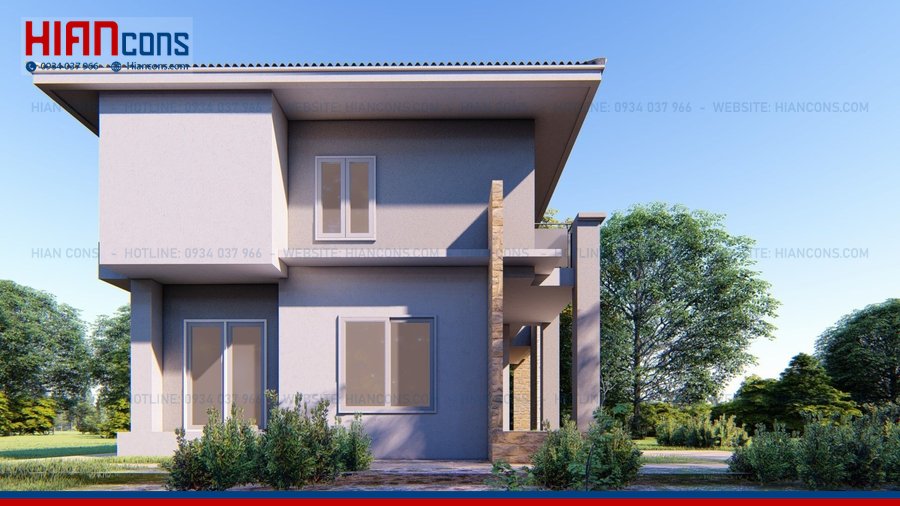 Thiết Kế Biệt Thự Mái Thái 3 Tầng
