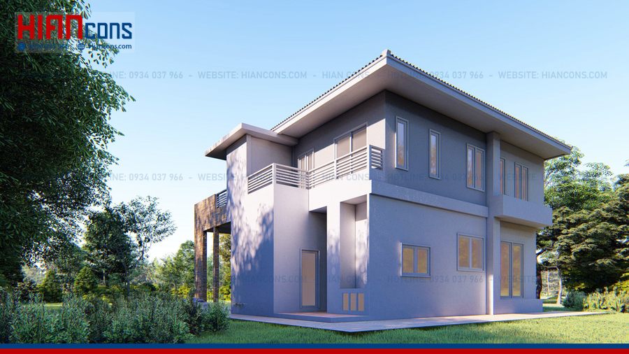 Thiết Kế Biệt Thự Mái Thái 3 Tầng