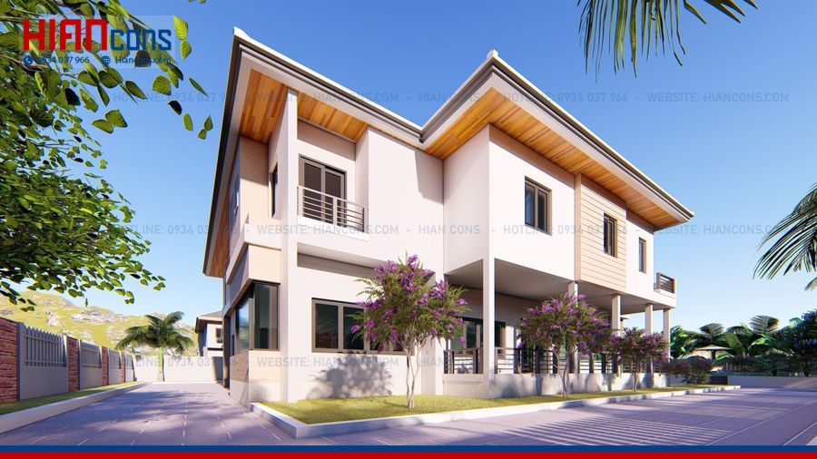 Thi Công Biệt Thự Mái Thái 1 Tầng