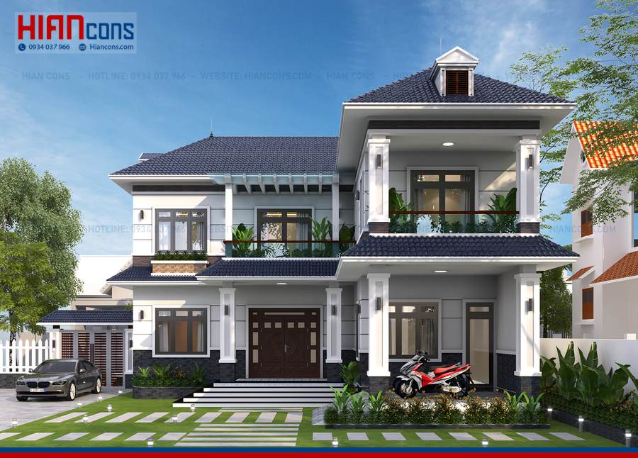 Thi Công Biệt Thự Mái Thái 3 Tầng