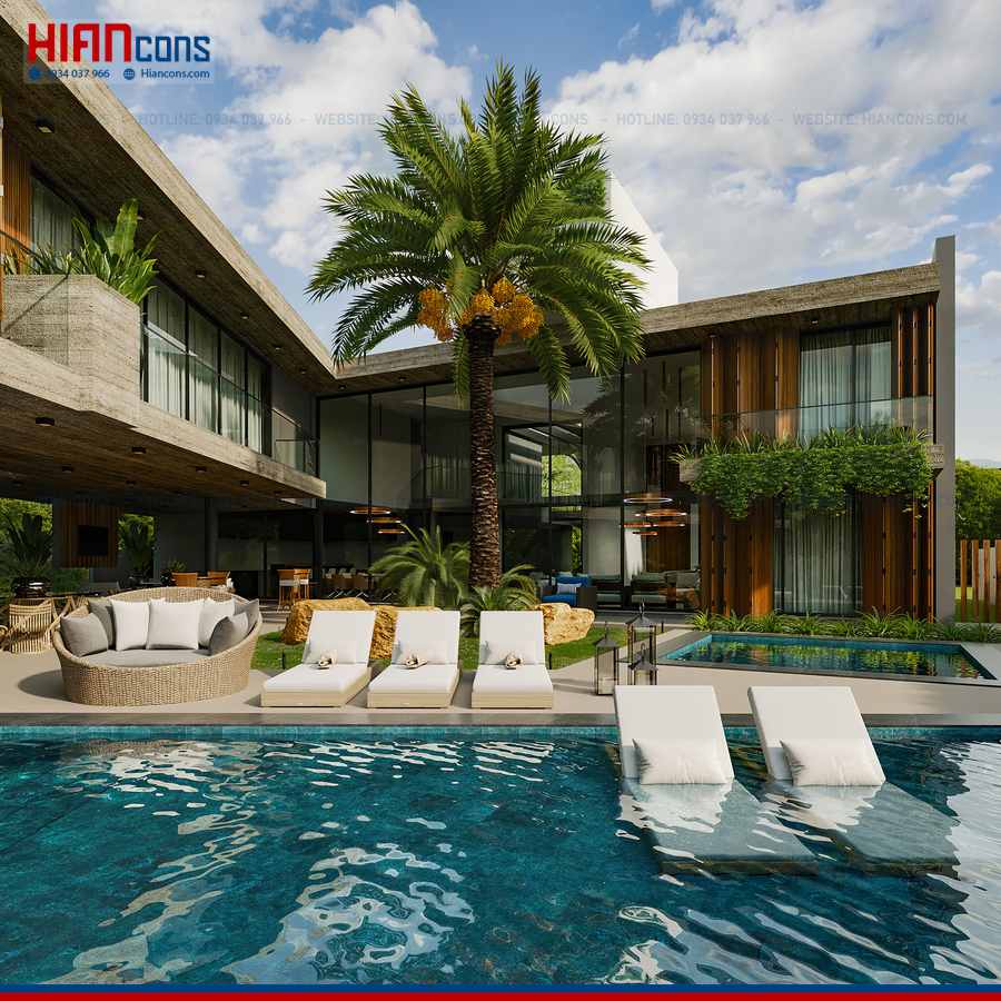 Thiết Kế Biệt Thự Nghỉ Dưỡng 200m2