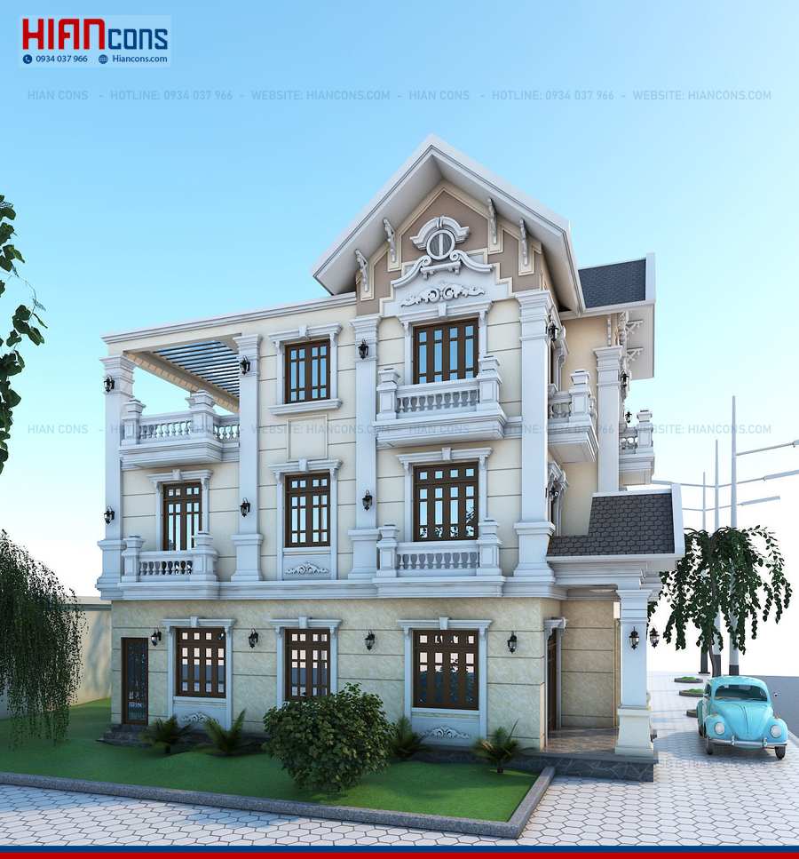 Giá Thiết Kế Biệt Thự Tân Cổ Điển