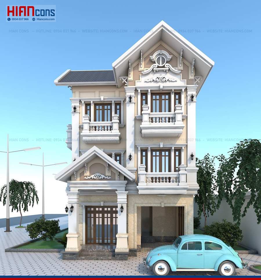 Giá Thiết Kế Biệt Thự Tân Cổ Điển