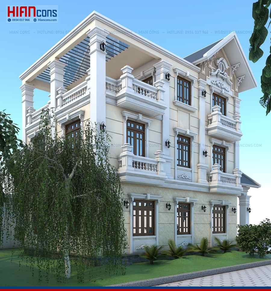 Giá Thiết Kế Biệt Thự Tân Cổ Điển