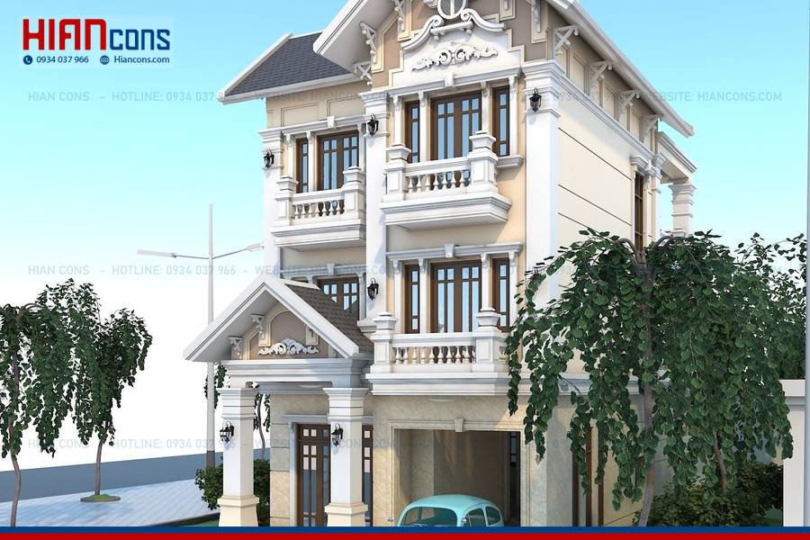 Giá Thiết Kế Biệt Thự Tân Cổ Điển